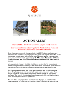Action Alert - Cornucopia Institute