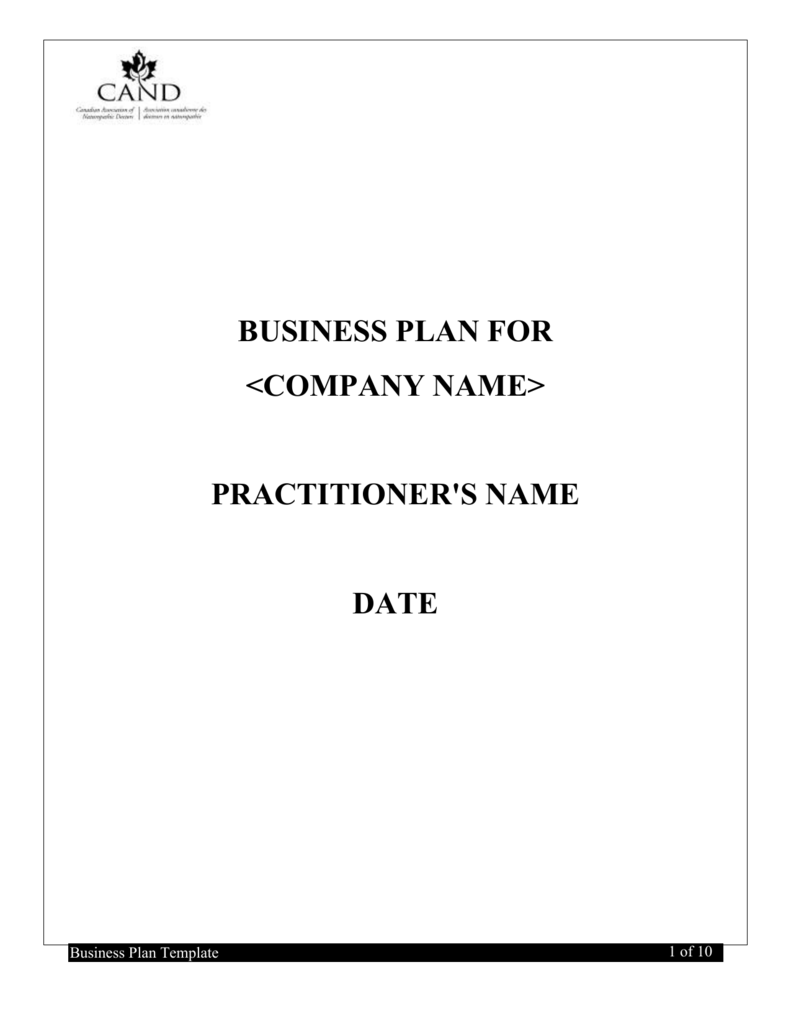 BUSINESS PLAN FOR PRACTITIONER`S Throughout Acupuncture Business Plan Template
