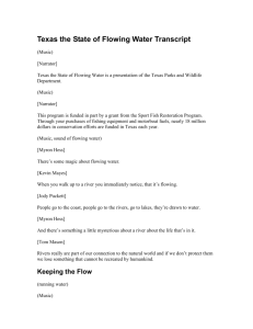 Texas the State of Flowing Water Transcript
