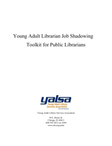 Young Adult Librarian Job Shadowing