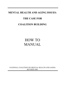 MENTAL HEALTH AND AGING ISSUES: