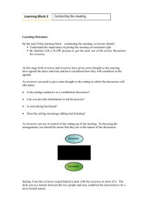 Learning Block 2: Conducting the meeting