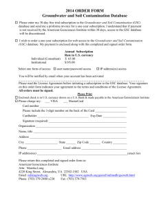ORDER FORM - American Geological Institute