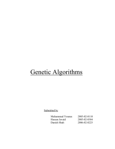 Genetic Algorithms