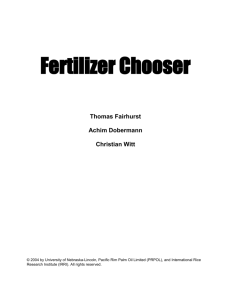 Fertilizer Chooser - CropWatch - University of Nebraska–Lincoln