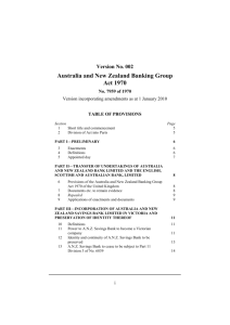 Australia and New Zealand Banking Group Act 1970
