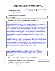 OVERVIEW OF UNDERGRADUATE CURRICULUM DEVELOPMENT