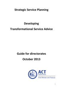 Developing Transformational Service Advice