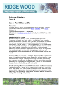 Science: Habitats (Year 4)
