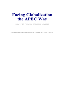 Facing Globalization the APEC Way