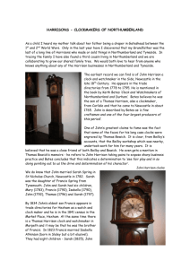 Harrison Clock Makers 1760