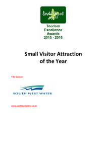 Small Visitor Attraction - South West Tourism Awards