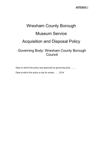 Museums collections - Wrexham County Borough Council