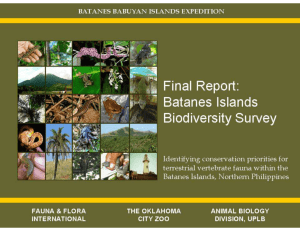 Final Report Batanes Biodiversity Survey - quantum