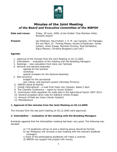 Minutes Joint Meeting 30.6.2006