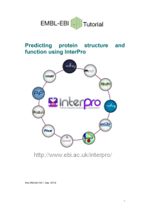 An introduction to InterPro