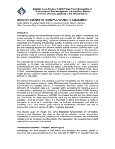 indicator design for flood vulnerability assessment - CABRI