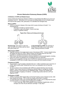 COPD Backgrounder - Pink Disease Support Group