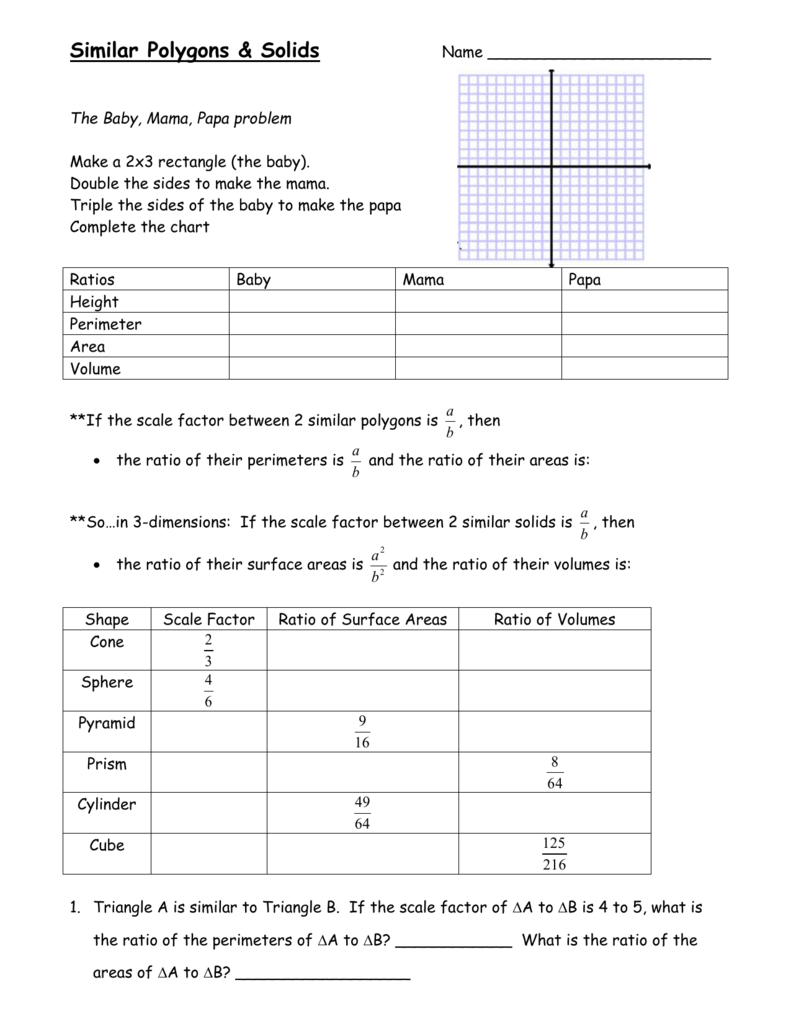 24.24 Similar Solids HW (p.24 Pertaining To Similar Polygons Worksheet Answers