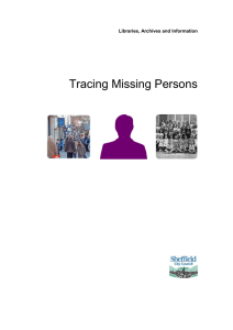 Tracing Missing Persons v1-0