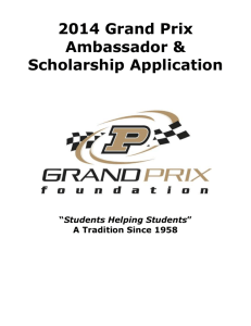 Grand Prix Scholarship