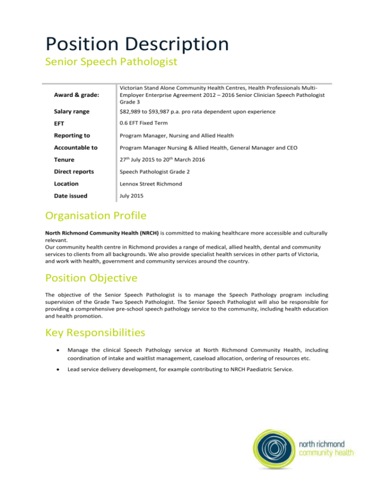 here North Richmond Community Health Limited