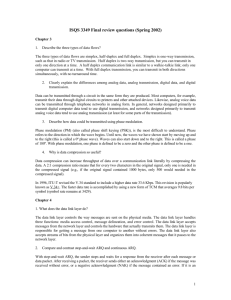 ISQS 3349 Final review questions (Fall 2001)