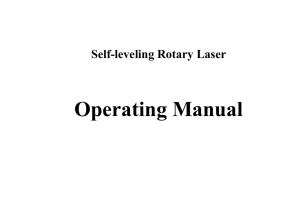 Instructional manual of automatic laser level