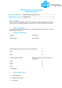 London application form