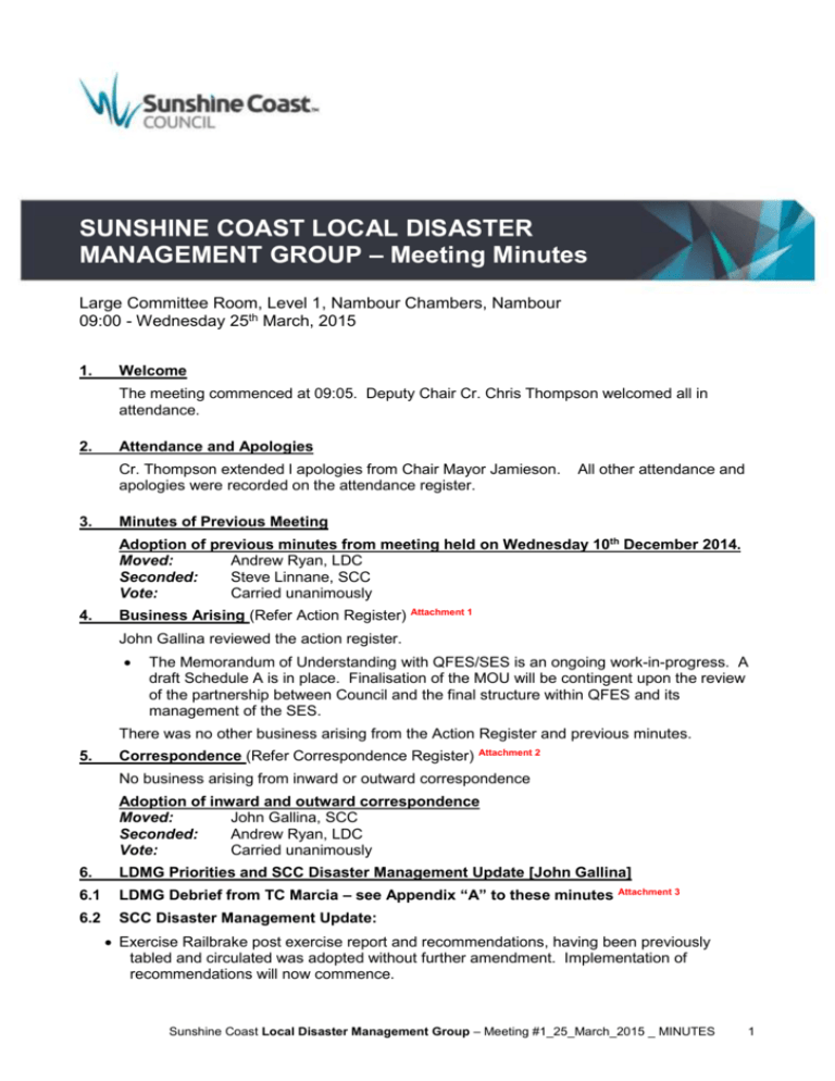 SCC document Sunshine Coast Council