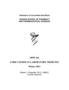 course syllabus - UCSD Lab Medicine