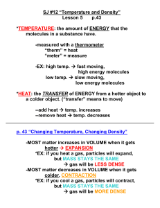 SJ #11 “Temperature and Density Notes”