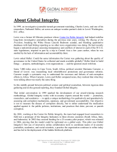 About Global Integrity - Philippine Center for Investigative Journalism
