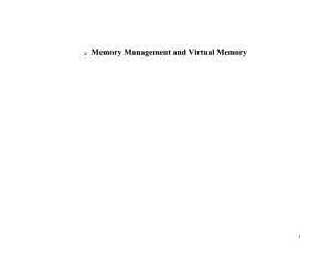 Memory Management and Virtual Memory in MS Word format
