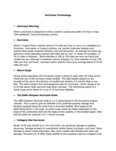 Understanding Hurricane Terminology