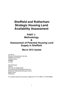 Sheffield 5-Year housing Land Availability Assessment