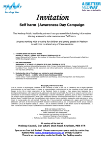 Invitation to Self Harm awareness days