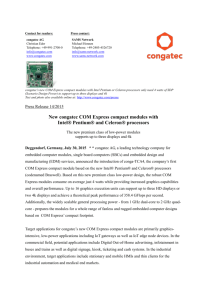 congatec COM Express Basic Module mit 14nm Intel