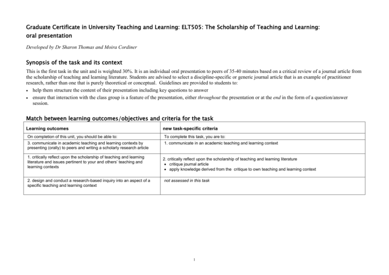 oral presentation on language teaching methods