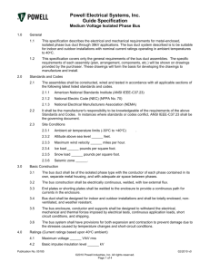 Medium Voltage Isolated Phase Bus Guide Specification