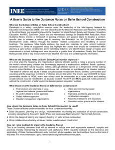 Developing INEE Guidance Notes on Teacher Compensation in