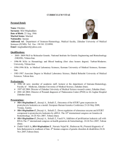 CURRICULUM VITAE