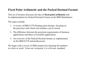 Fixed Point Arithmetic - Edward Bosworth, Ph.D.