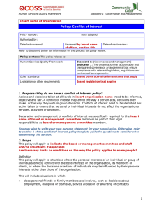 1.7 Conflict of interest policy template