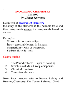 Science I Chemistry: CM1000
