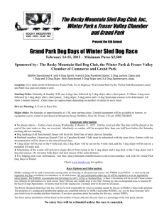 February 14-15, 2015 – Minimum Purse $2500