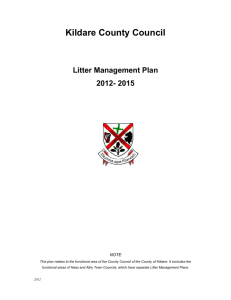 Litter Management Plan 2012-2015