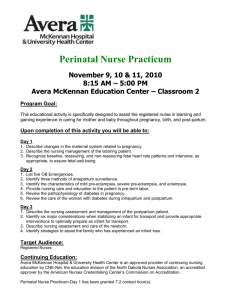Perinatal Nurse Practicum