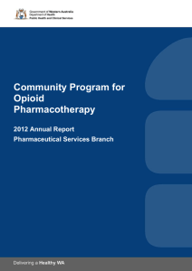 Community Program for Opioid Pharmacotherapy