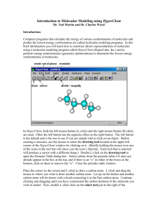 Part B: Molecular Modeling